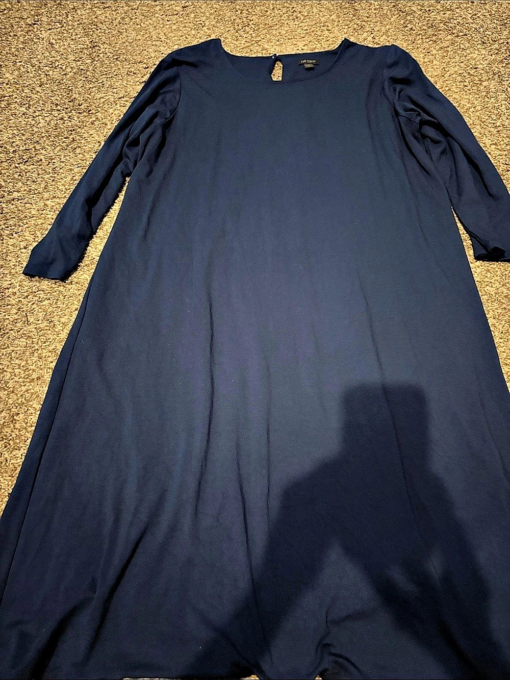 J Jill  Long Sleeve Maxi Dress in Blue Like New